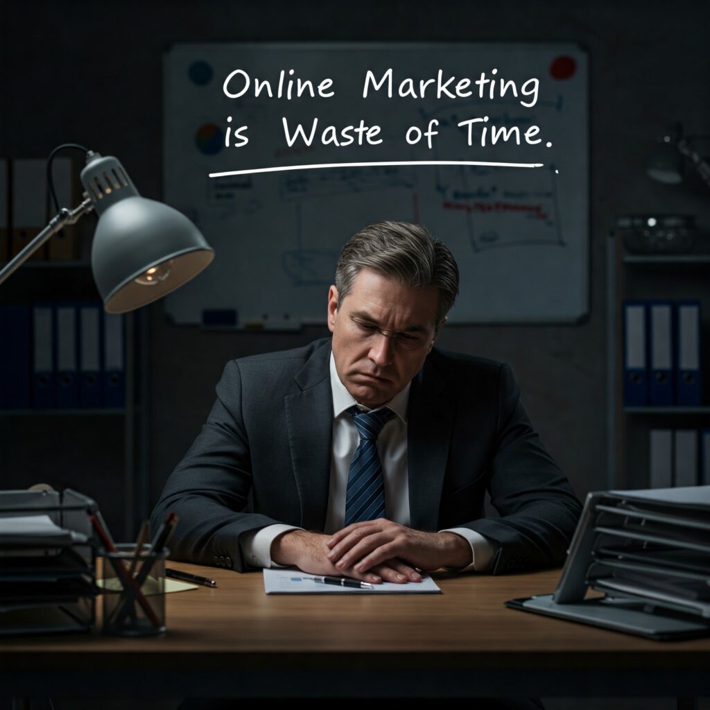 Representative Pic of blog "Why Online Marketing is waste of time" By Lunarteck Top digital marketing company in Pune