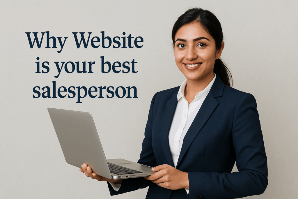 Pic representing blog " 𝐖𝐡𝐲 𝐖𝐞𝐛𝐬𝐢𝐭𝐞 𝐢𝐬 𝐲𝐨𝐮𝐫 𝐛𝐞𝐬𝐭 𝐬𝐚𝐥𝐞𝐬𝐩𝐞𝐫𝐬𝐨𝐧" By Lunarteck best online marketing agency